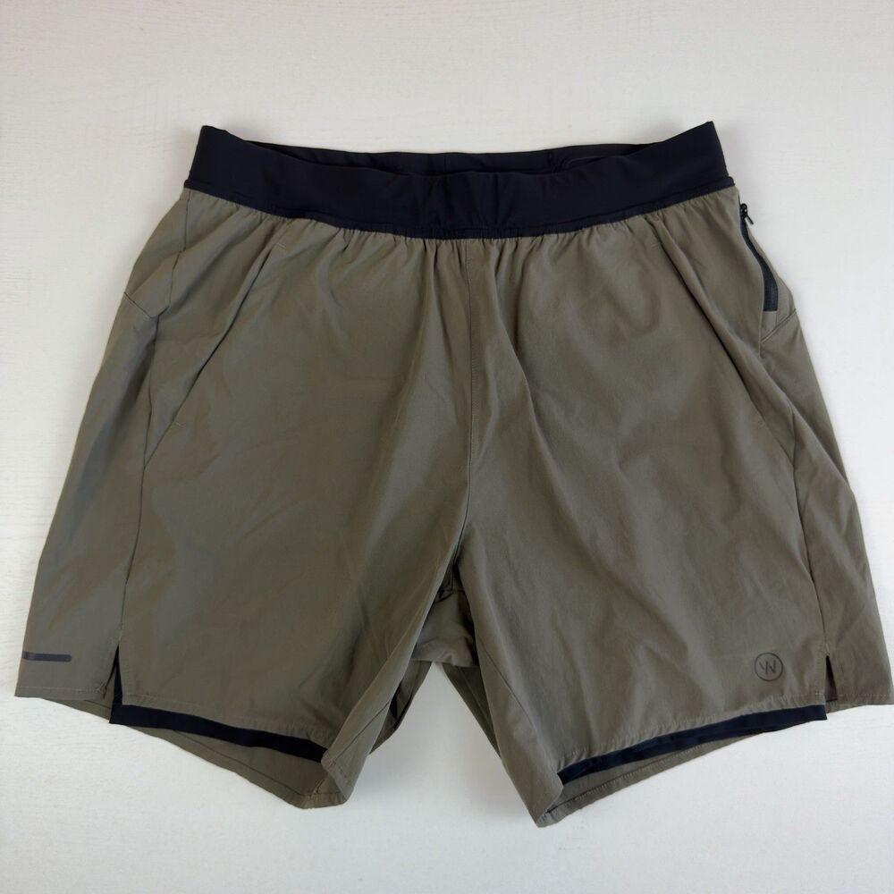 Whoop Any-Wear Perfoance Shorts Mens L 30x6  Green Liner Stretch Sensor Pocket